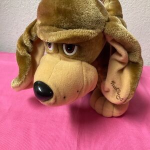 Vintage TONKA Pooch Patrol Plush Brown Guard Dog 1990 Nostalgic Toys